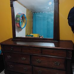 DRESSER WITH MIRROR 