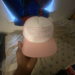 Pink Chrome Hearts Hat