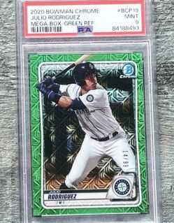 2020 Bowman Chrome Green /99 Julio Rodriguez 