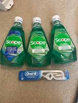 3 Scope Mouthwash (1L) with Toothbrush