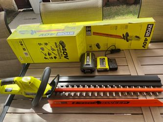 40v hedge trimmer battery and charger