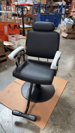 Salon barber chair, recliner