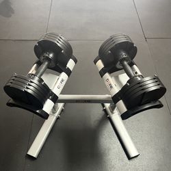 CORE HOME FITNESS Adjustable Dumbbells & Stand