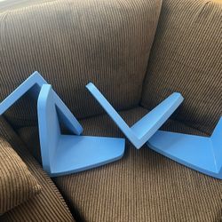 4 IKEA Blue Shelves