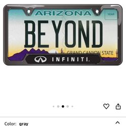 Infiniti License Plate Frame 3D Letters 