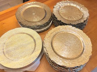 75 Gold Charger Plates