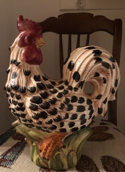 Ceramic rooster
