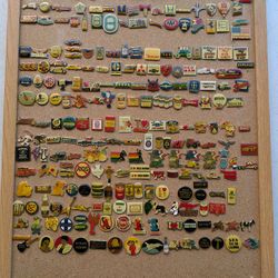 Vintage 1980's Hat Pins Epoxy Coated