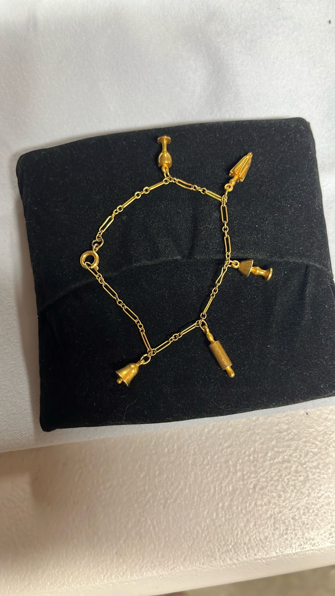 Vintage Charm Bracelet - Not Gold