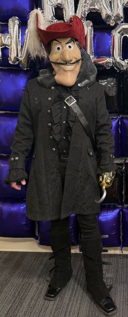 Adult Captain Hook Costume w/3D Mask