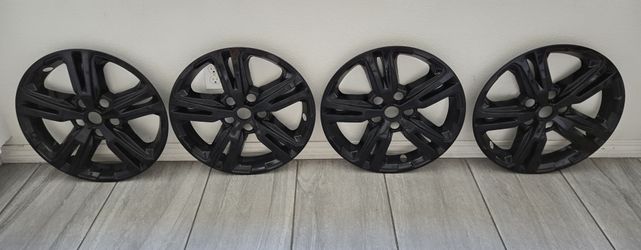 2018-2022 GMC Terrain 17" Black Wheel Covers Set Of 4 Hub Caps Skins 
