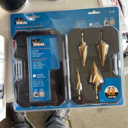 Drill Bit Set 4 Piece Spiral Step Set