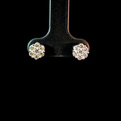 Elegant Diamond Stud Earrings