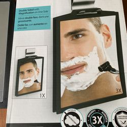 Double sided shower mirror NEW IN BOX