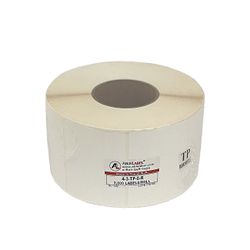 4” x 3” Thermal White Removable Label 3” Core 2000 Labels per Roll
