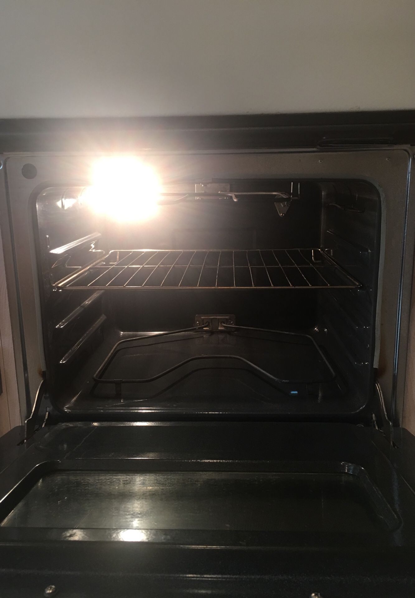 GE double oven, magic chef has cook top, Whirlpool trash compactor, light beige for Sale in