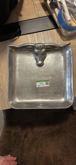 Bull Silver Plate