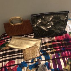 3clutches&wallet ..Leather New