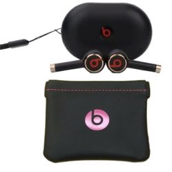 Black Beats headphones + Beats Carrying Pouch Headphone Case By Dr Dre - For Beats Tour 3 Bilateral Stereo L2 Wireless Earbuds Waterproof  Headset 