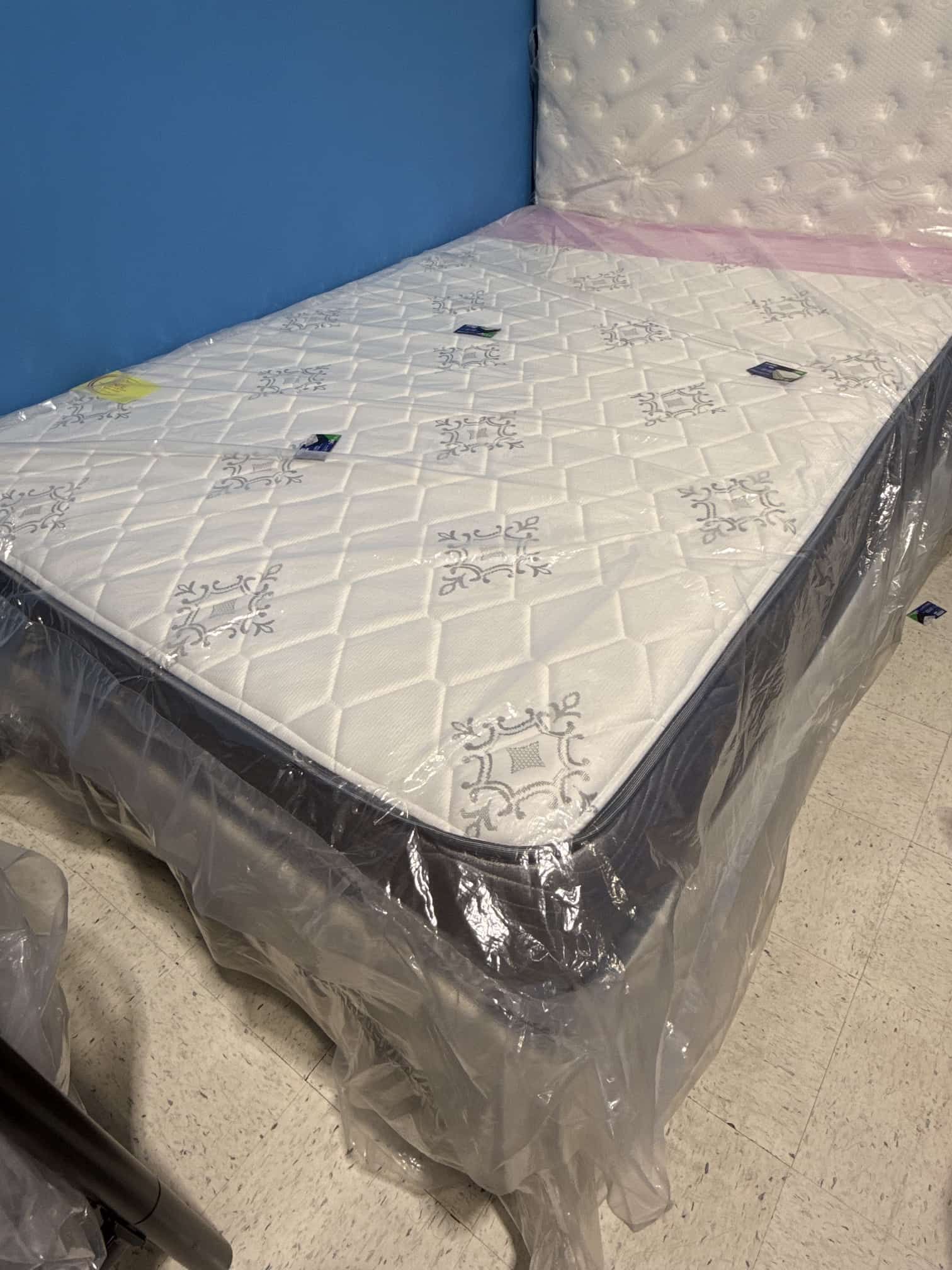 New Full Mattress And Box Spring 2 Pc Bed Frame Is Not Included