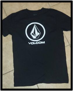 LIKE NEW BLACK N WHITE VOLCOM TSHIRT T SHIRT MEN'S TOP SIZE LARGE LG