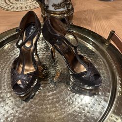 Brown High Heels, Size 8.5 Italian 