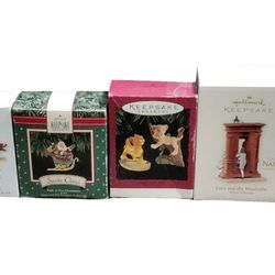 Vintage Hallmark Keepsake Ornaments Lot - Disney Lion King, Narnia, Toy Story, Waltons - All NIB!