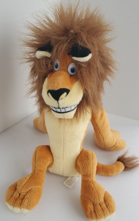 Alex the Lion Plush Dreamworks Madagascar Stuffed Animal Toy Kohls Cares 12"
