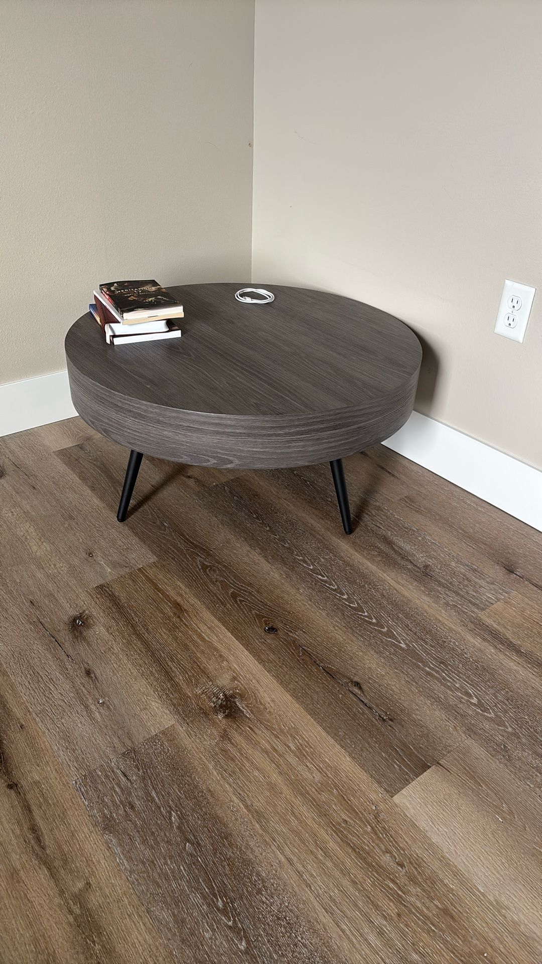 31 1/2 Inch Round Coffee Table Gray