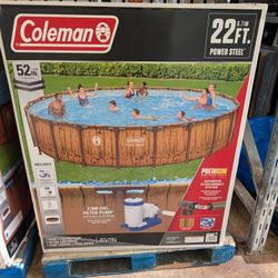 Coleman 22-ft 52-in Above Ground Swimming Pool