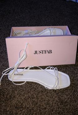 White strap sandals