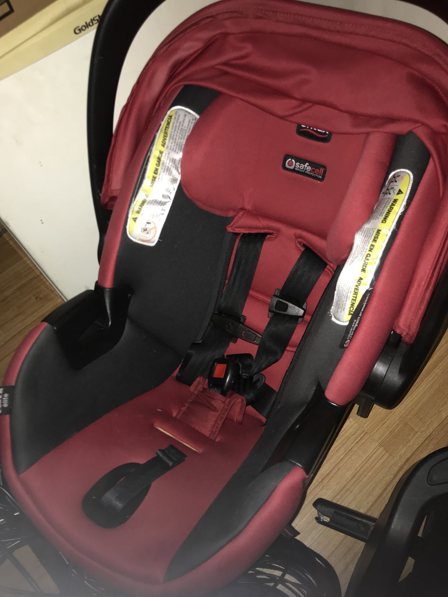 Britax safe cell bucket car seat and base