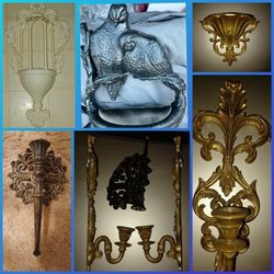 Lot Of 7 Vintage Burwood Hanging Items