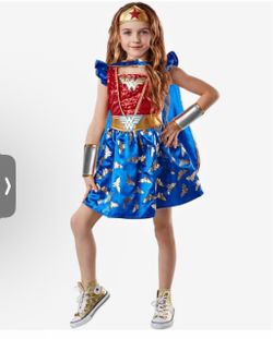 Girls Wonder Woman Halloween Costume