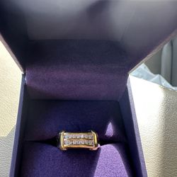 Men’s Double Row Diamond Ring