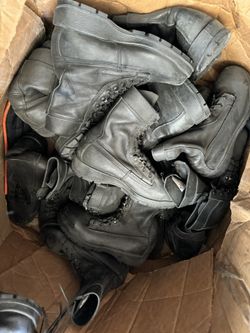 Size 10.5 Military Boots Steel Toed