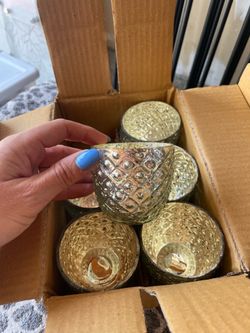 Hosley Mercury votive vases