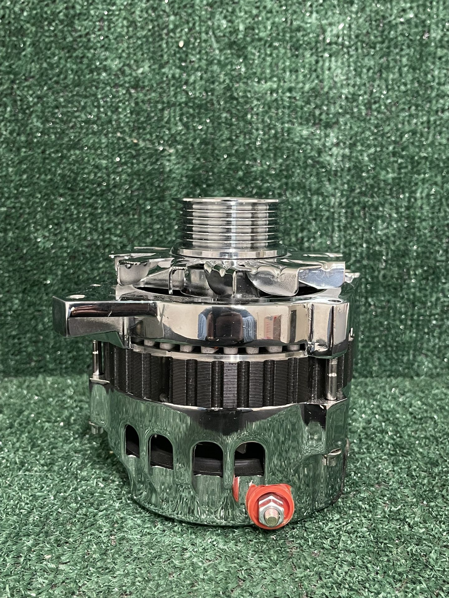 GM Chrome Alternator CS130 Style 12V 160Amp For GM Chevy SBC BBC A1006C  ES1006C