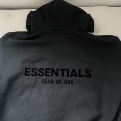 Black Essentials Hoodie