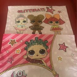 LOL Surprise Pillow Case Size medium 2 Pcs 