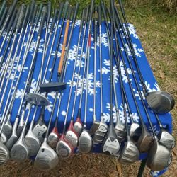 Lots Of Golf Clubs. Titanium and Other Varieties. 