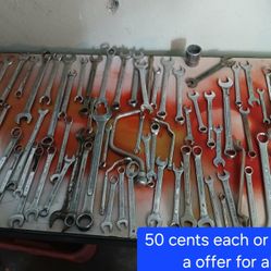 Mixed Wrenches And Other Tools