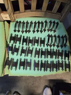 Old Black Hammered Cabinet Hardware
