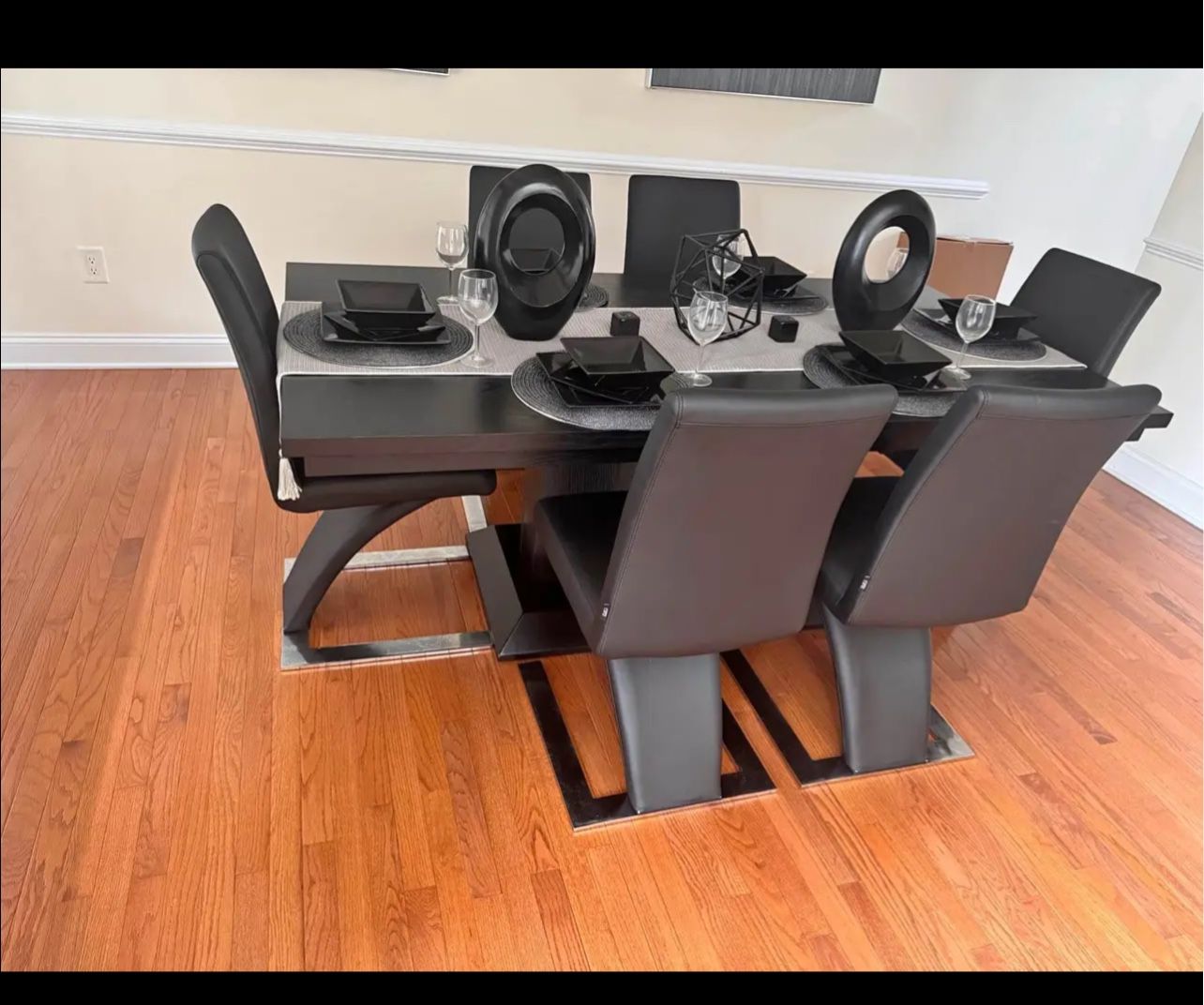 Black dining room set