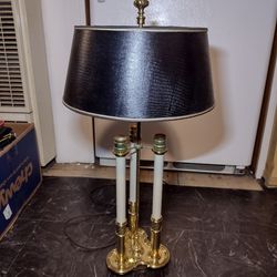 Vintage Stiffel Brass Bouillotte 3 Bulb Lamp 7145 for Sale in