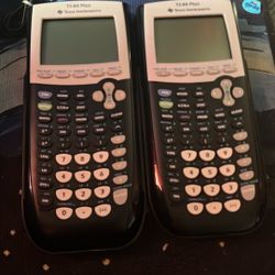 2 TI-84 Calculators Good Condition 
