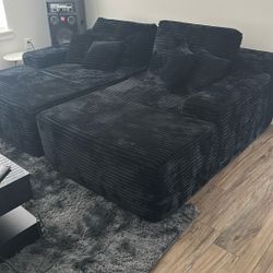 Lounge Sofa, Black 