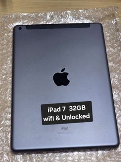 Ipad 7 wifi & Unlocked. 32GB. Firm Price.  Ipad 7 wifi y desbloqueada. El Precio Es Firme.