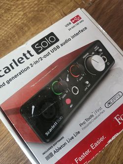 Scarlett Solo Audio Interface