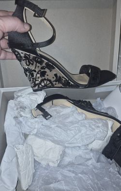 Wedge Heel Dress Blue By Betsey Johnson